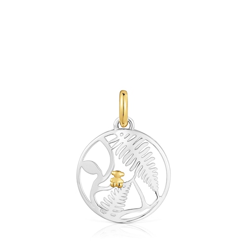 Yunque two-tone openwork pendant