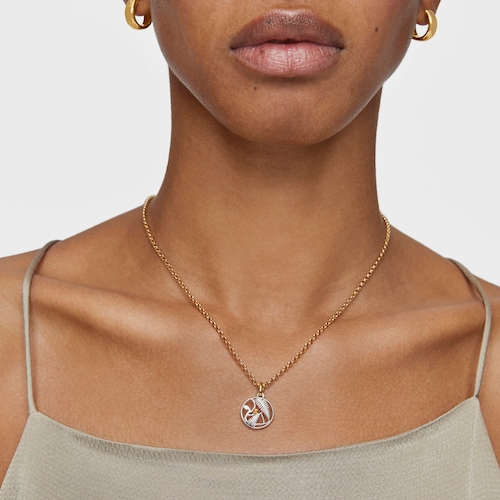 Yunque two-tone openwork pendant