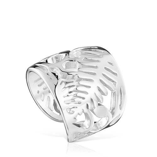 Yunque silver openwork open Ring