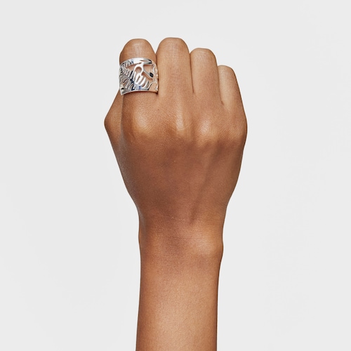 Yunque silver openwork open Ring