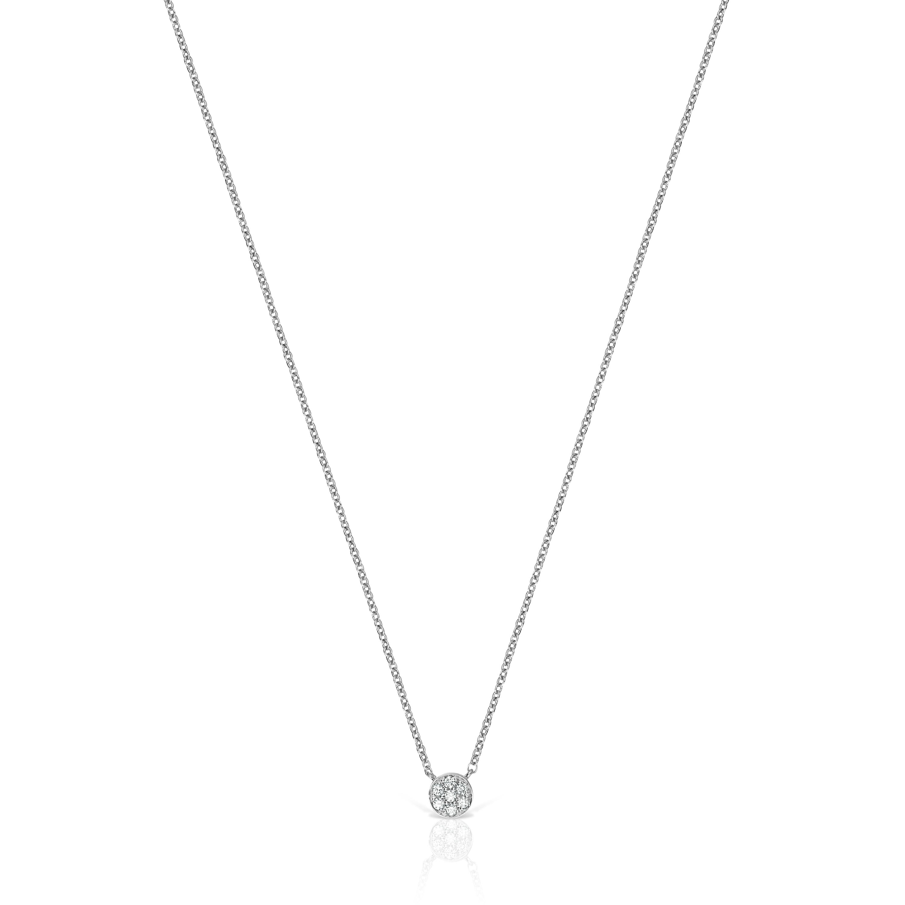 Collar de oro blanco con diamantes Alecia