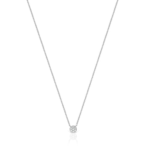 Collar de oro blanco con diamantes Alecia