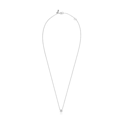 Collar de oro blanco con diamantes Alecia