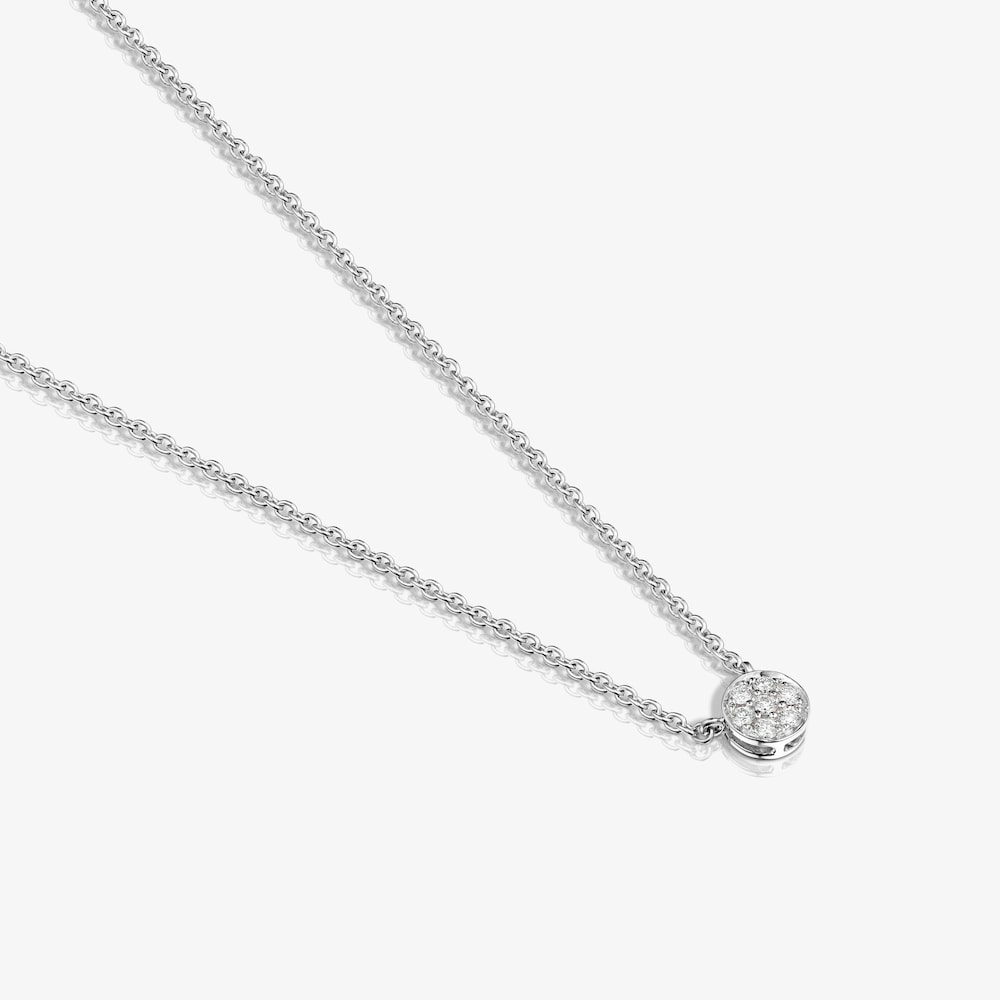 18K white gold with Diamonds Alecia Necklace