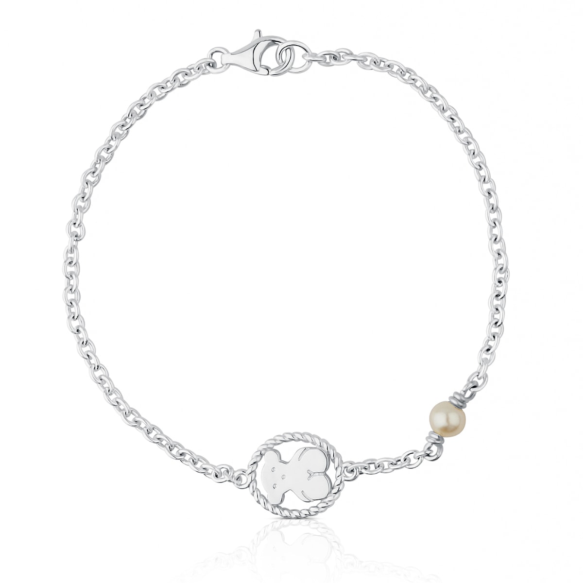 Pulsera de plata con perla cultivada Camee