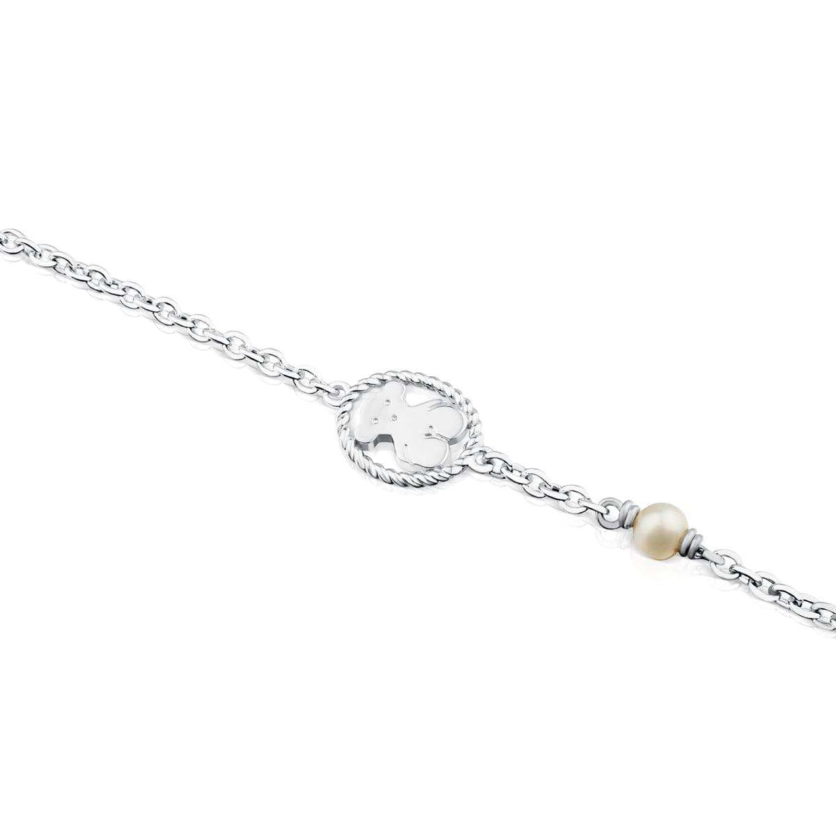 Pulsera de plata con perla cultivada Camee