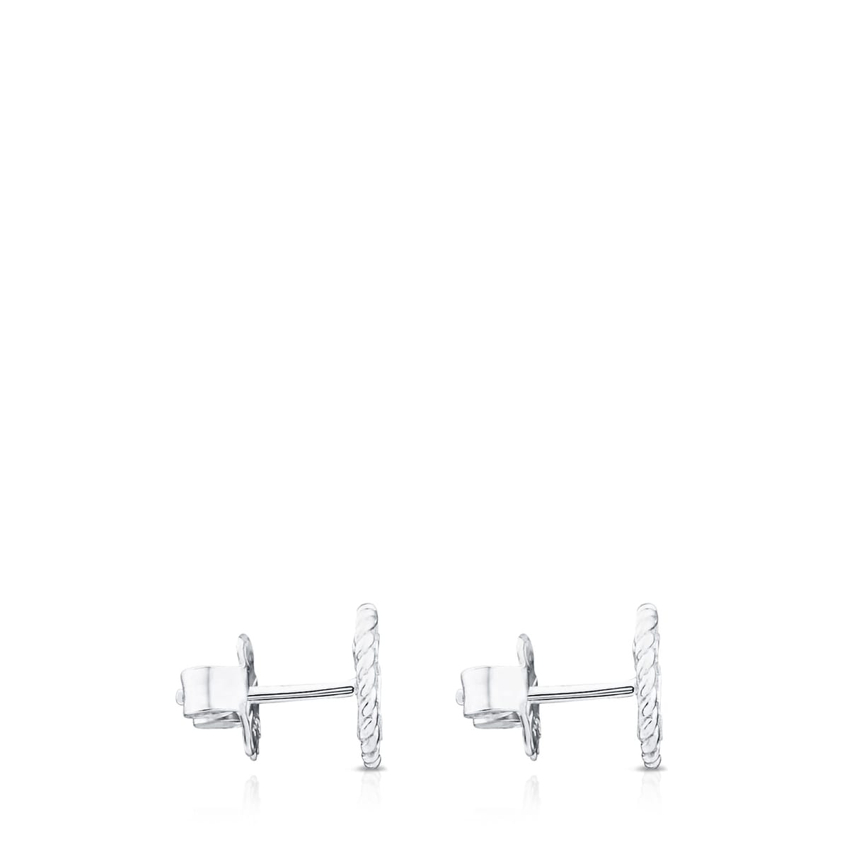 Silver Camee Earrings