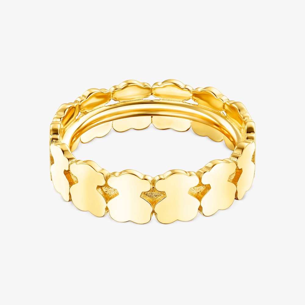 Bandring Straight aus Vermeil-Silber