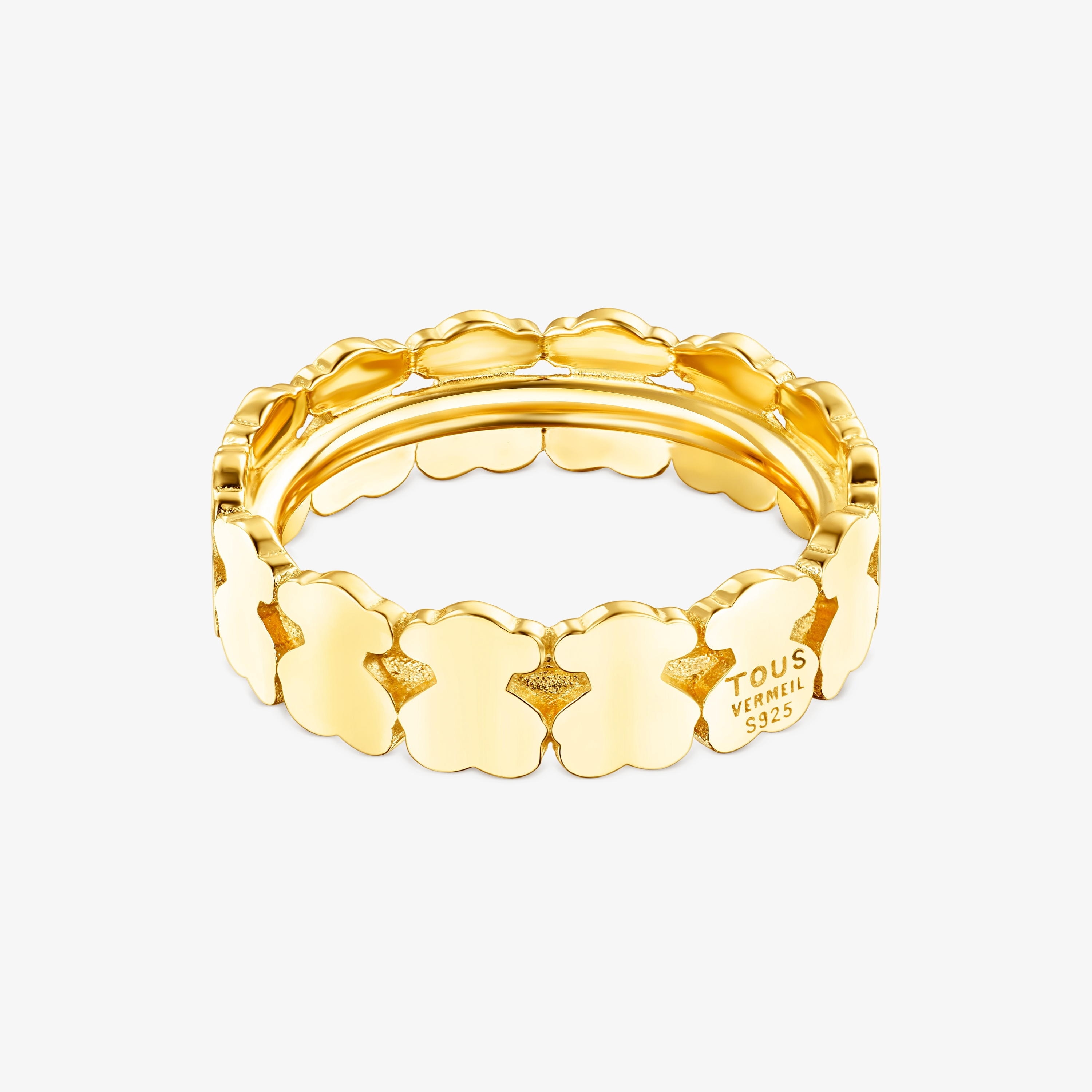 18K gold vermeil Straight hoop Ring