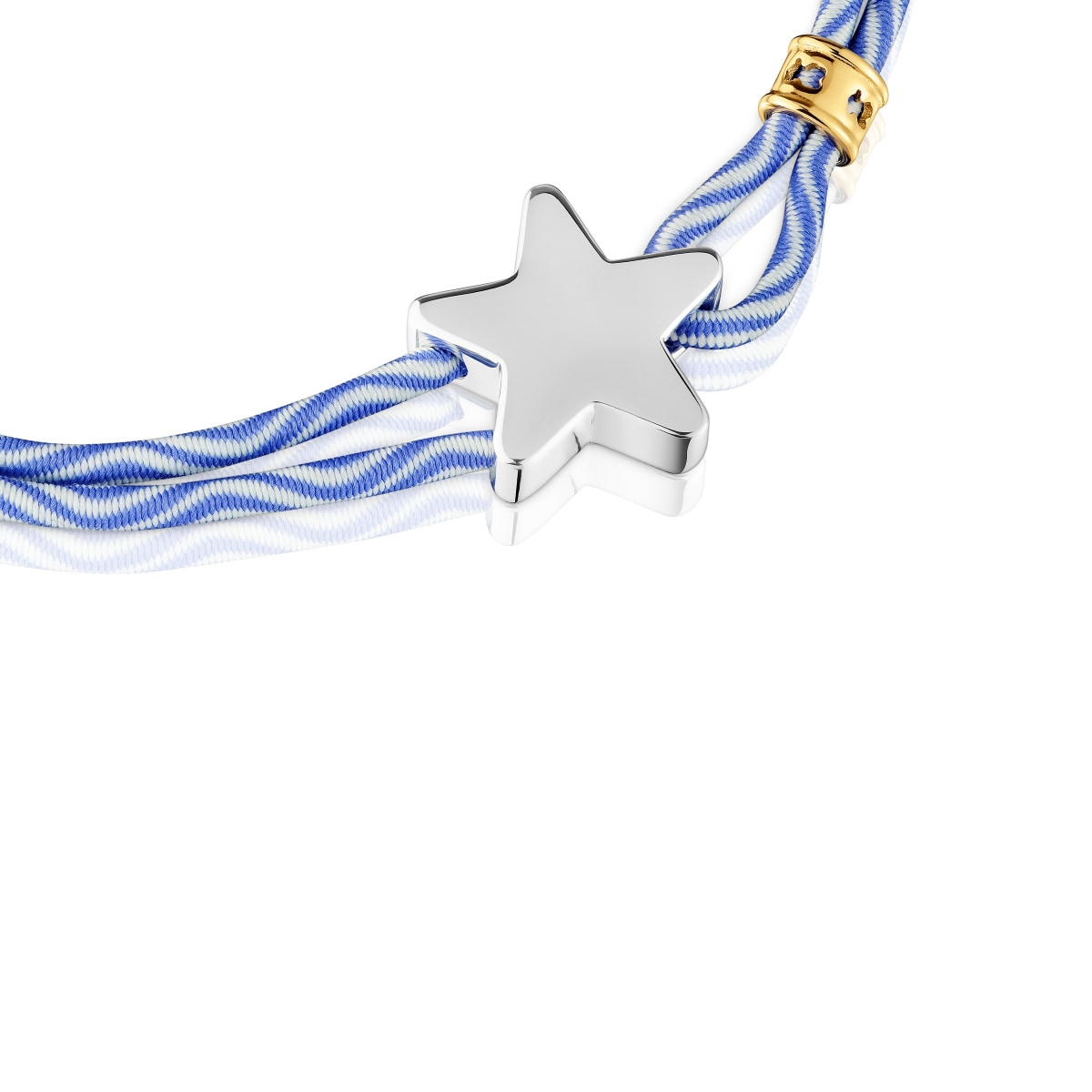 Blue elastic Bracelet with silver star Sweet Dolls