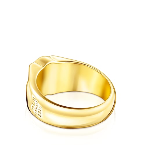 Sello oso con baño de oro 18 kt sobre plata Sweet Dolls