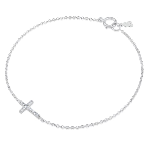 White Gold TOUS Cruz Bracelet with Diamond