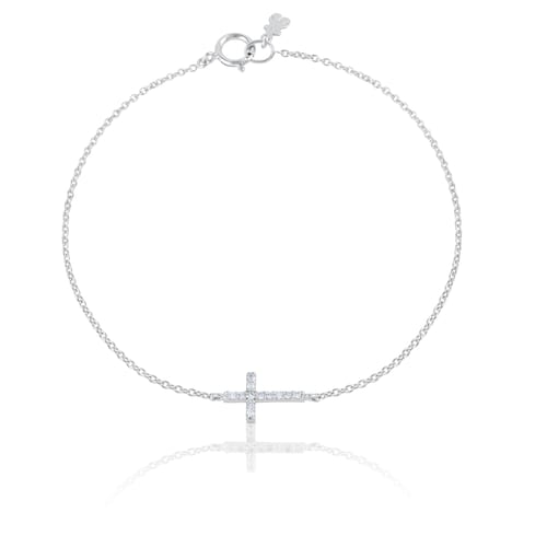White Gold TOUS Cruz Bracelet with Diamond