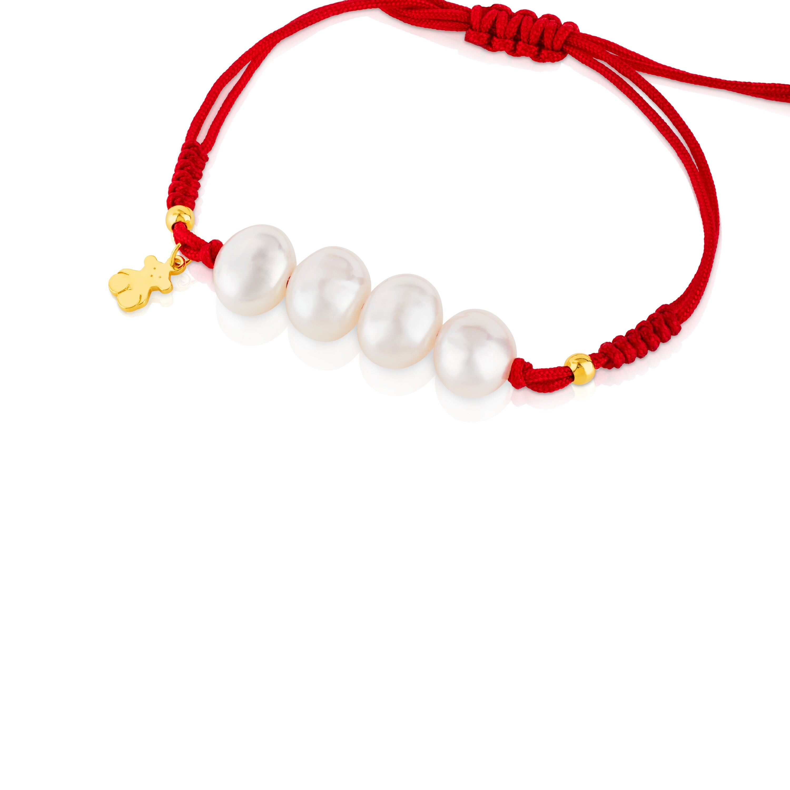 Vermeil Silver TOUS Nudos Bracelet with pearls