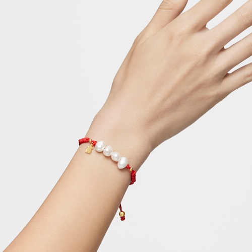 Vermeil Silver TOUS Nudos Bracelet with pearls
