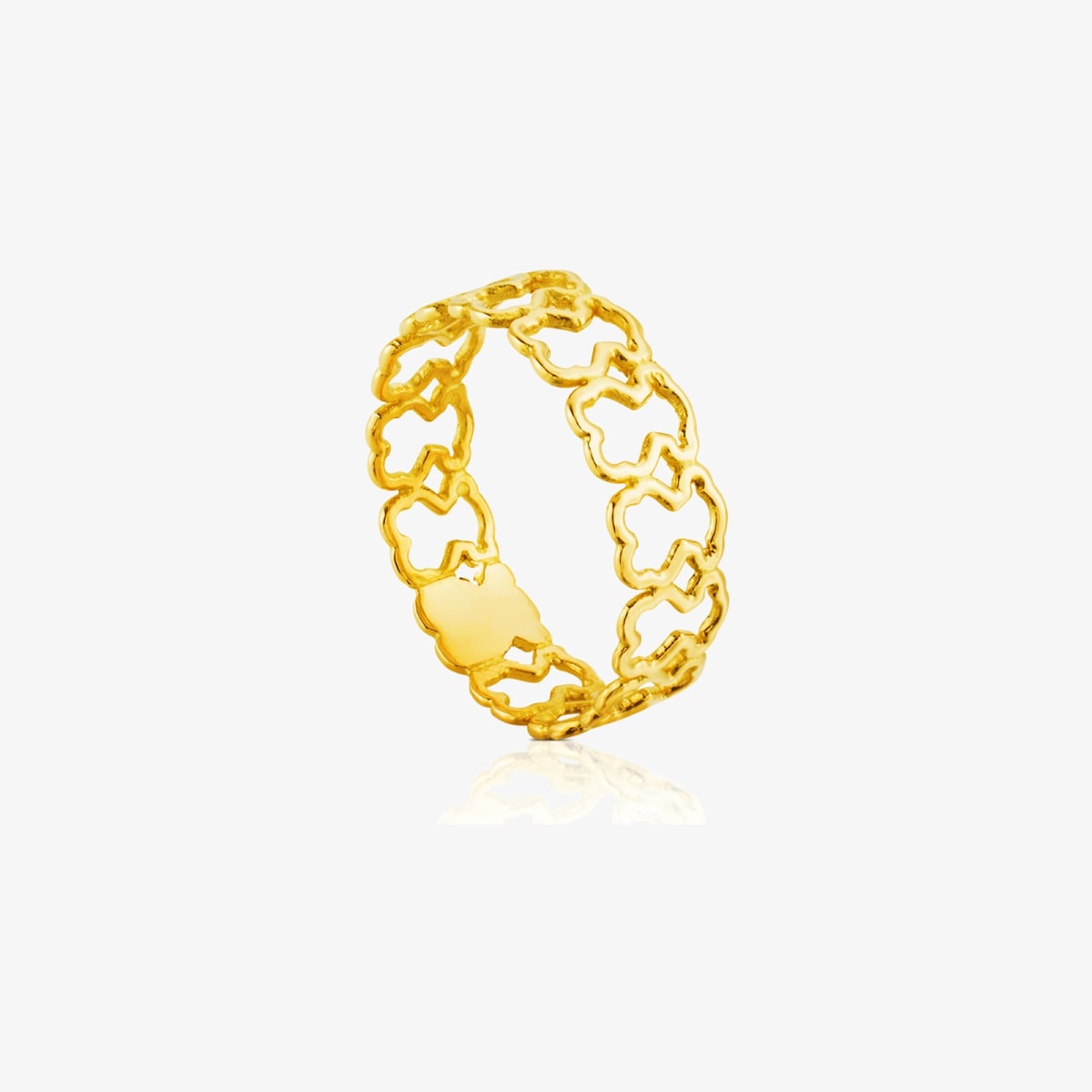 Tous - Anillo De Oro Motivos Oso Silueta Talla 12