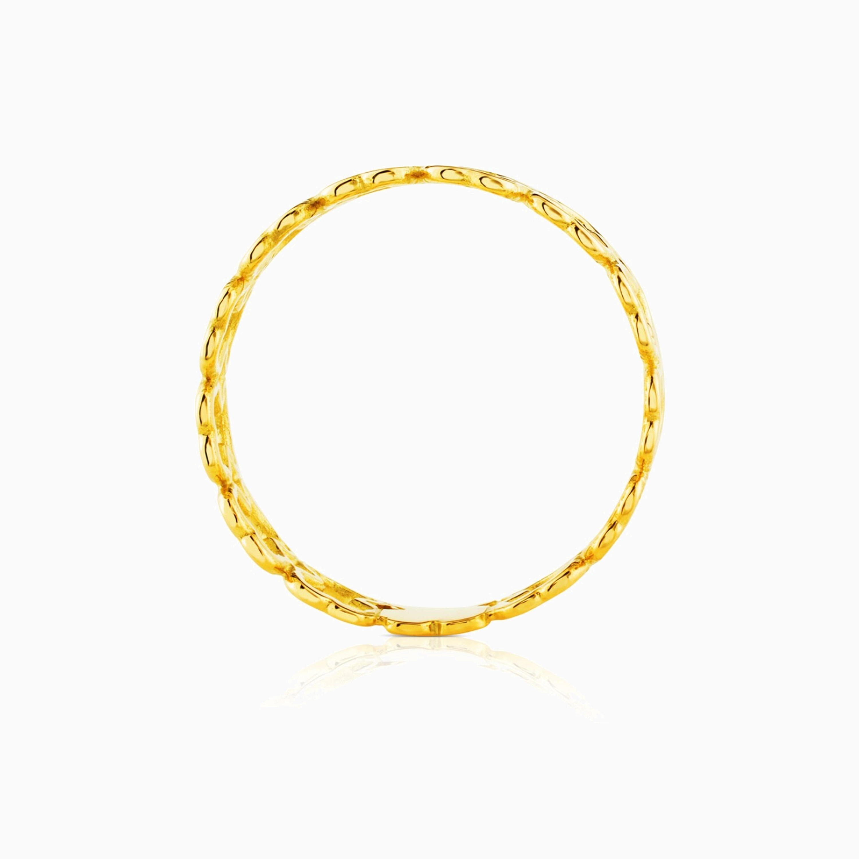 18K solid gold Silueta Ring Bear motifs