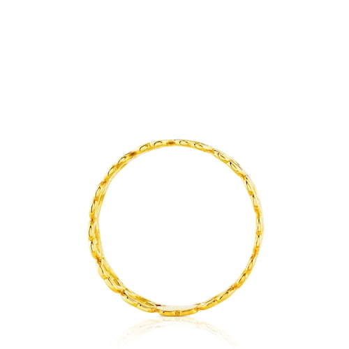 Gold Silueta Ring Bear motifs