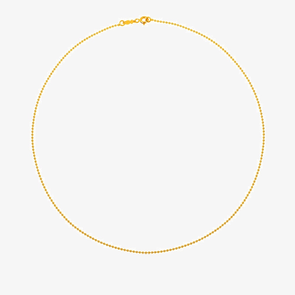 Cadena TOUS Chain de oro de bolas de 1,2mm, 45cm.