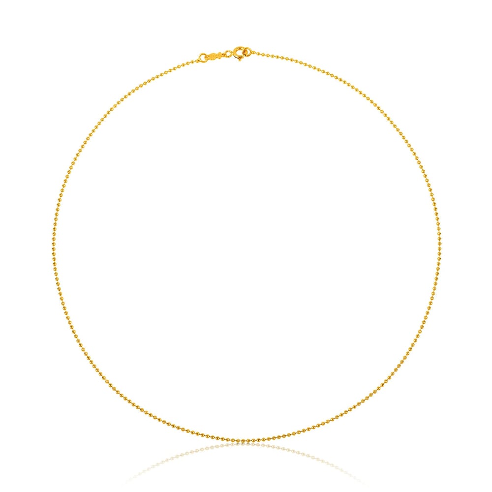 Gold Choker with 1,2 mm balls measuring 45 cm TOUS Chain