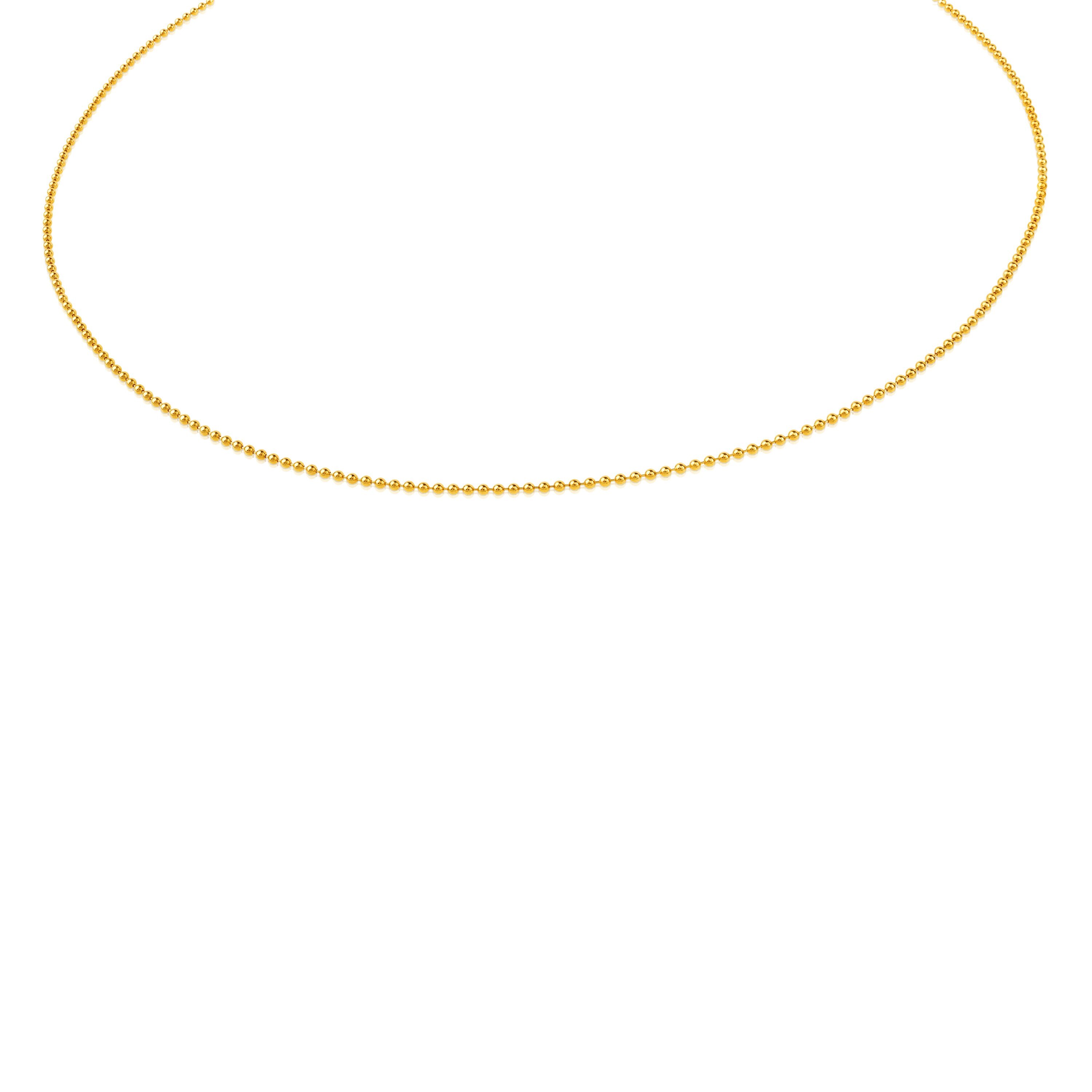 18K solid gold Choker with 1.2 mm balls measuring 45 cm TOUS Chain