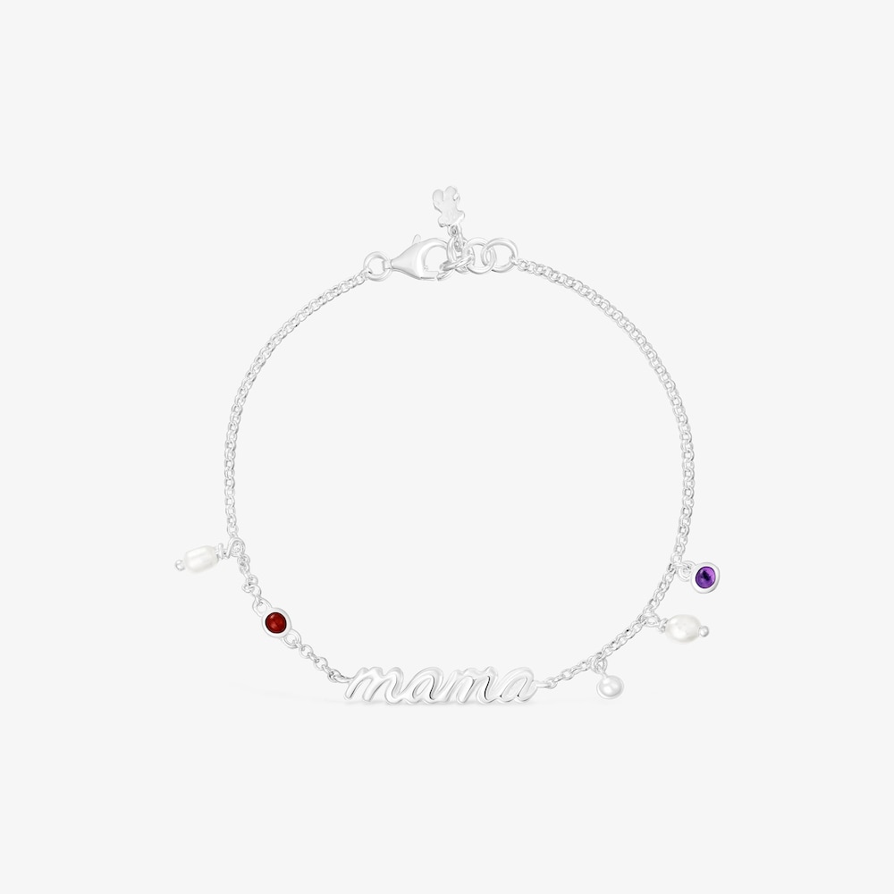Pulseira Mama em prata, p&eacute;rolas cultivadas e pedras preciosas TOUS Mama