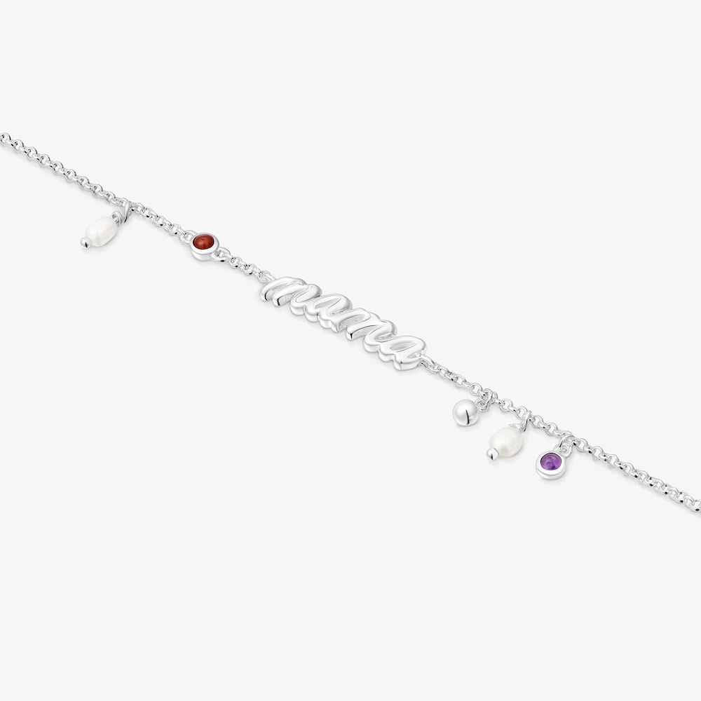 Pulseira Mama em prata, p&eacute;rolas cultivadas e pedras preciosas TOUS Mama