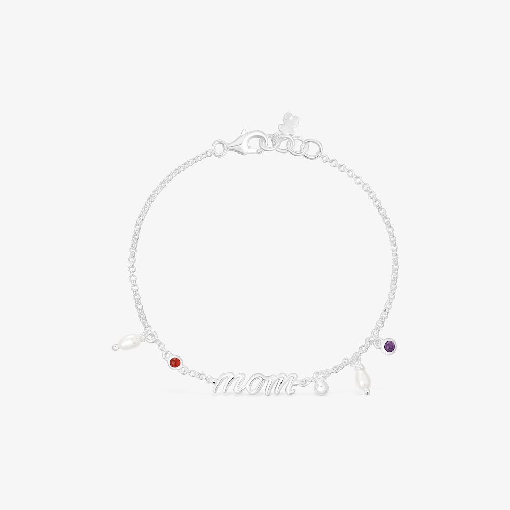Pulsera Mom de plata, perlas cultivadas y gemas TOUS Mama