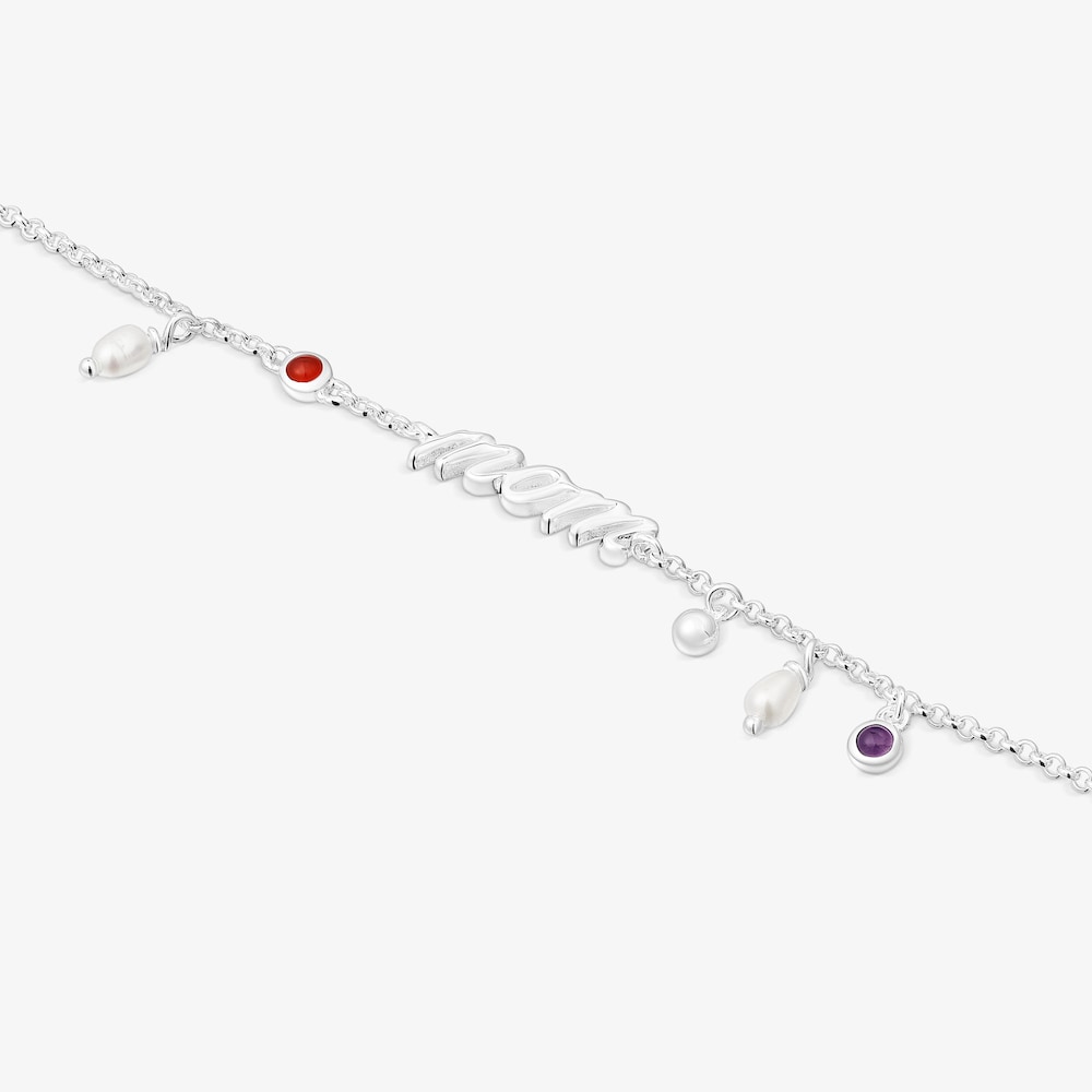 Pulsera Mom de plata, perlas cultivadas y gemas TOUS Mama
