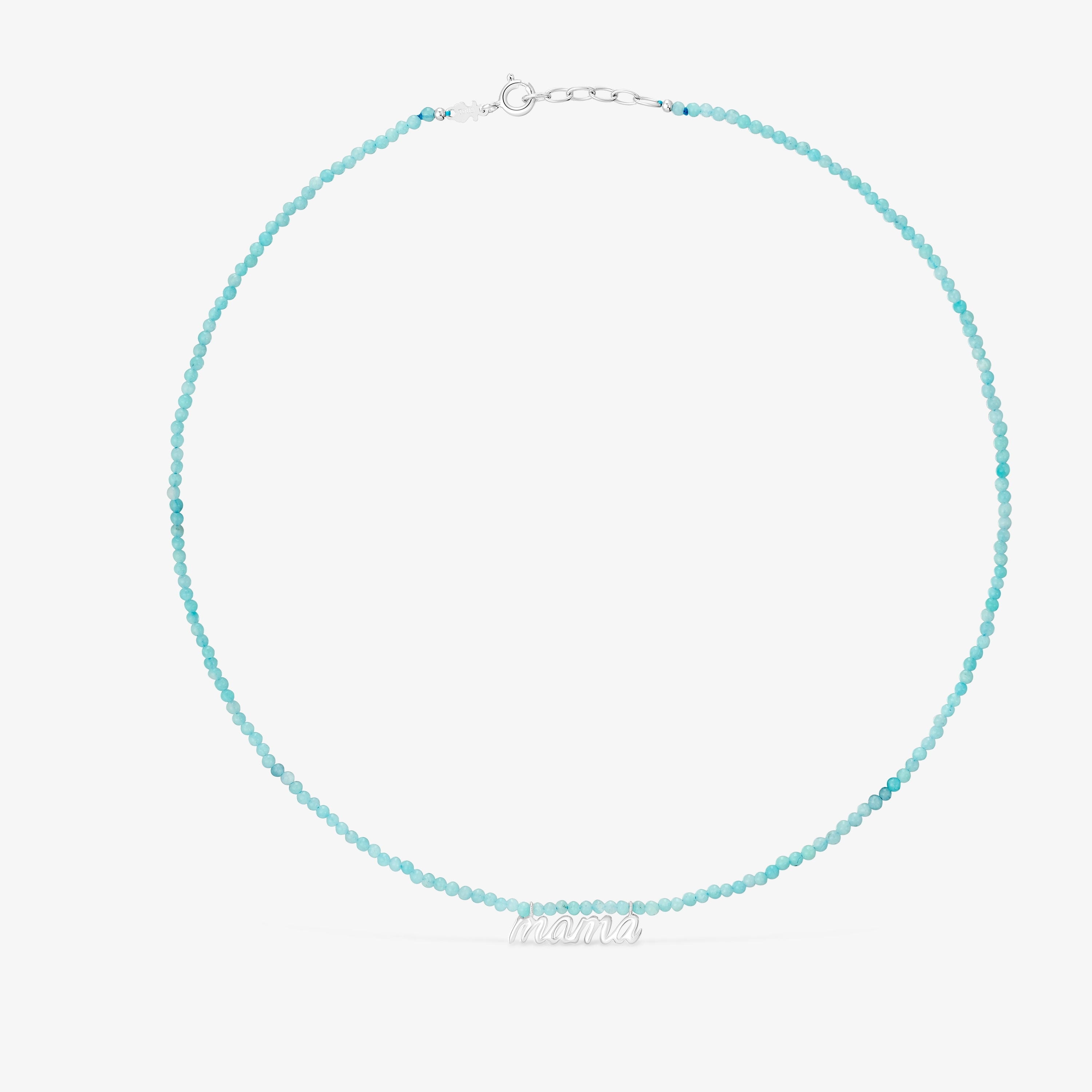 Silver and amazonite Mama Necklace TOUS Mama