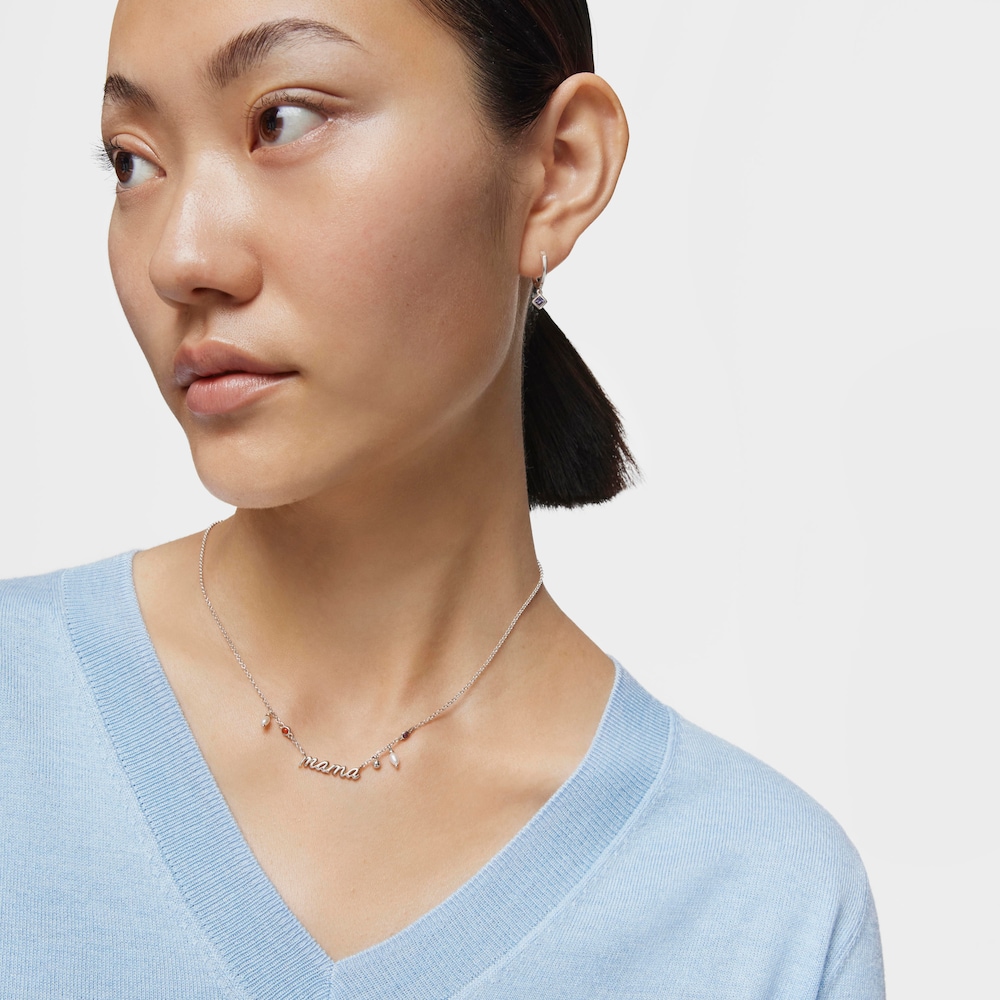 Collar Mama de plata, perlas cultivadas y gemas TOUS Mama