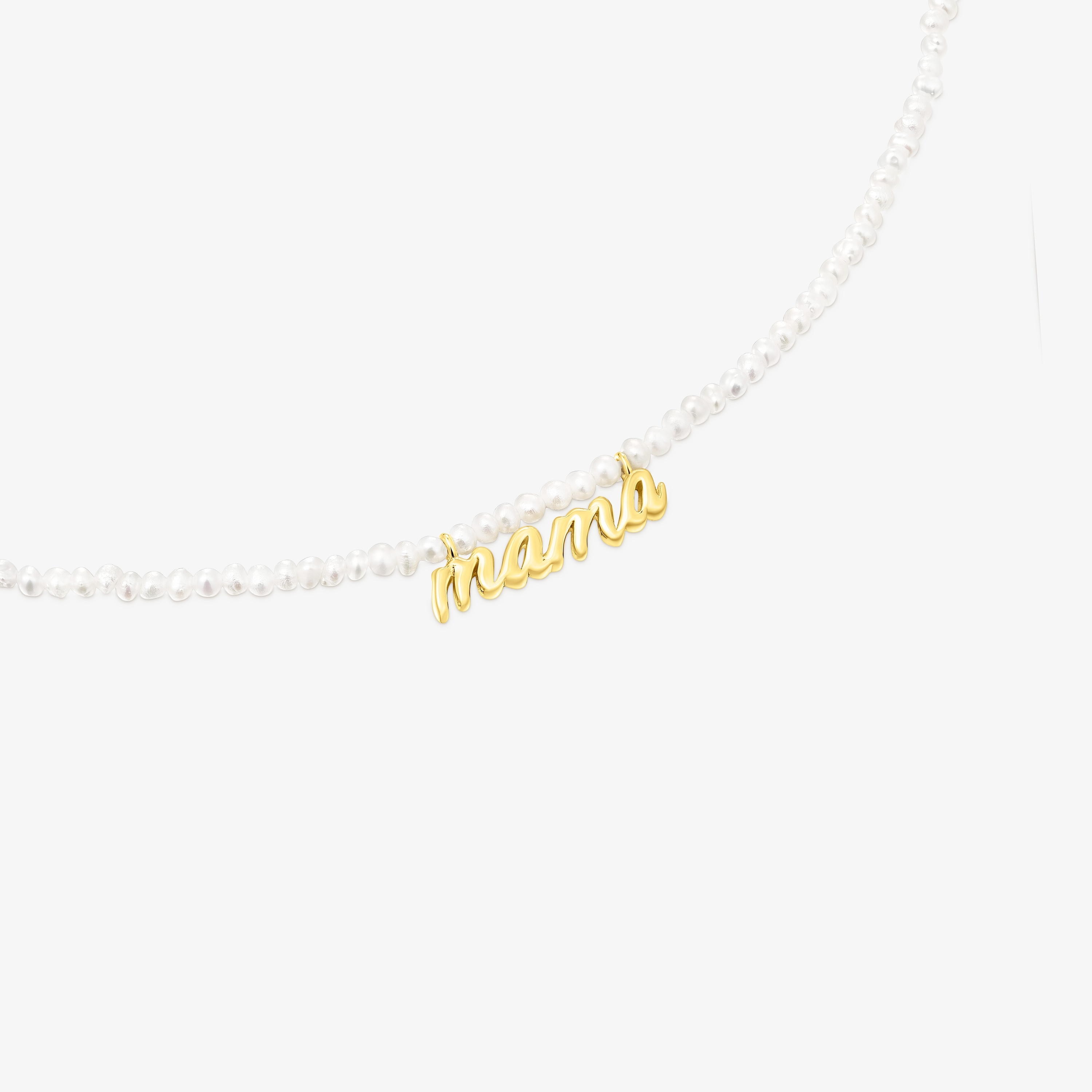 Silver vermeil Mama Necklace with cultured pearls TOUS Mama