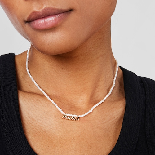 Silver vermeil Mama Necklace with cultured pearls TOUS Mama