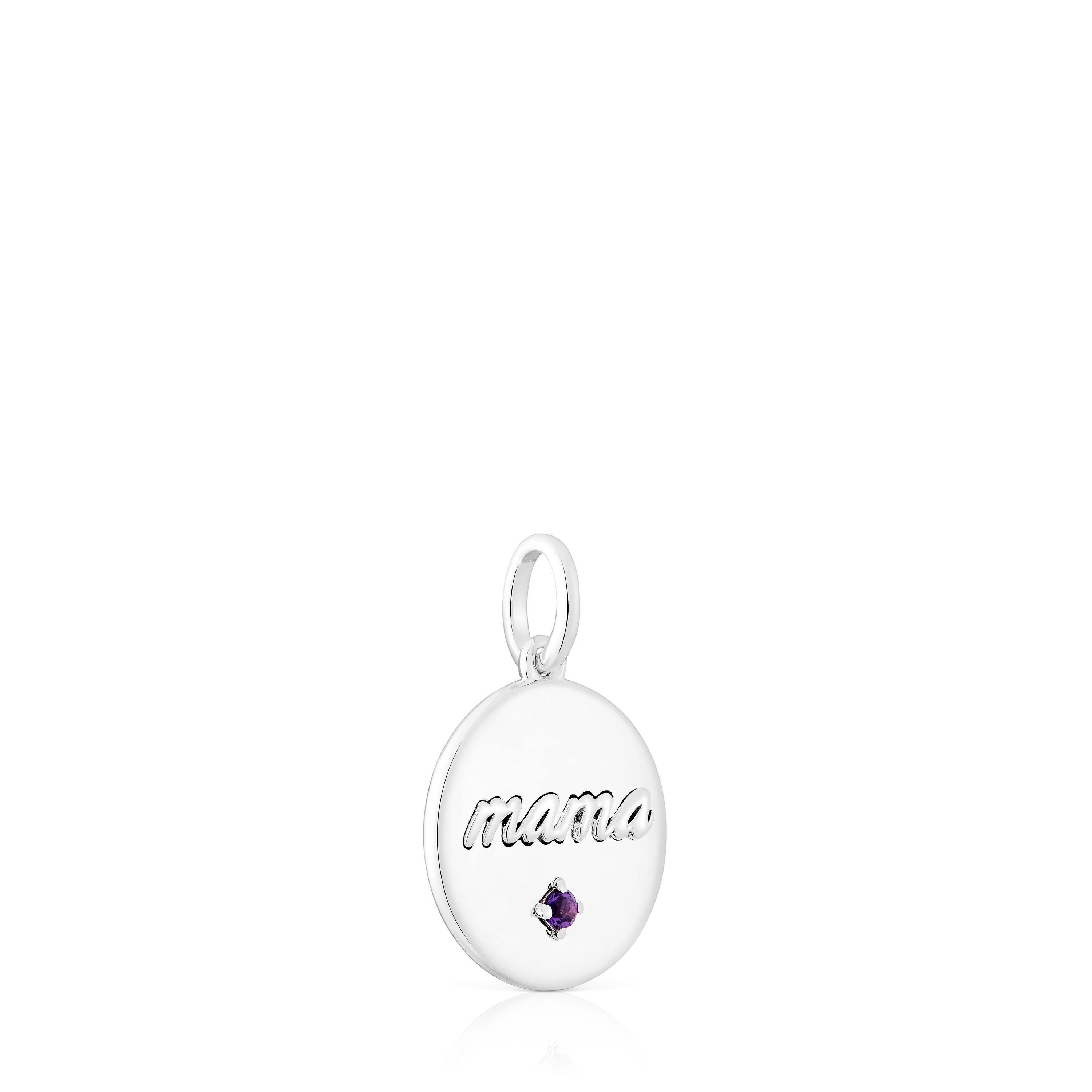 Silver Mama Medallion pendant with amethyst TOUS Mama | TOUS