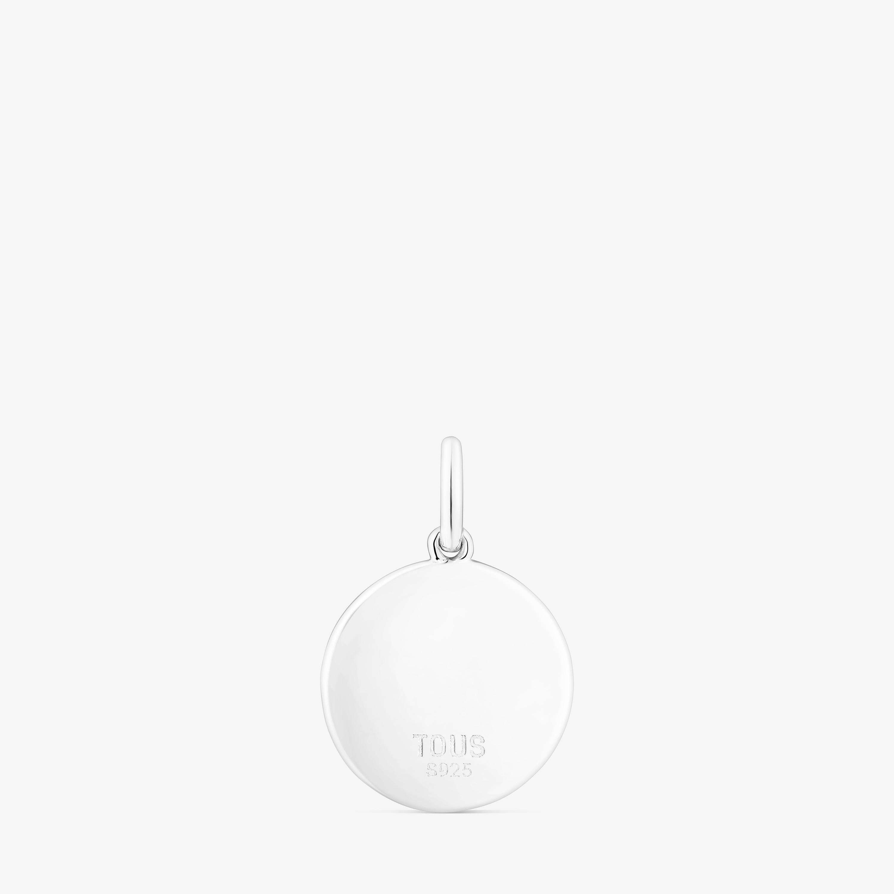 Silver Mama Medallion pendant with amethyst TOUS Mama