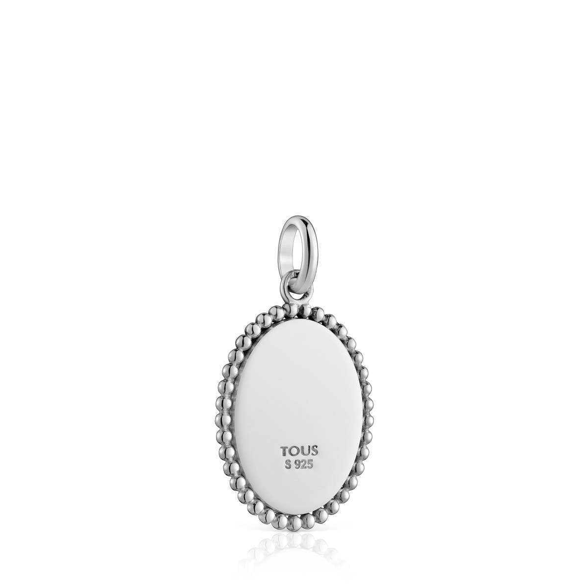 Devoción medallion pendant in silver