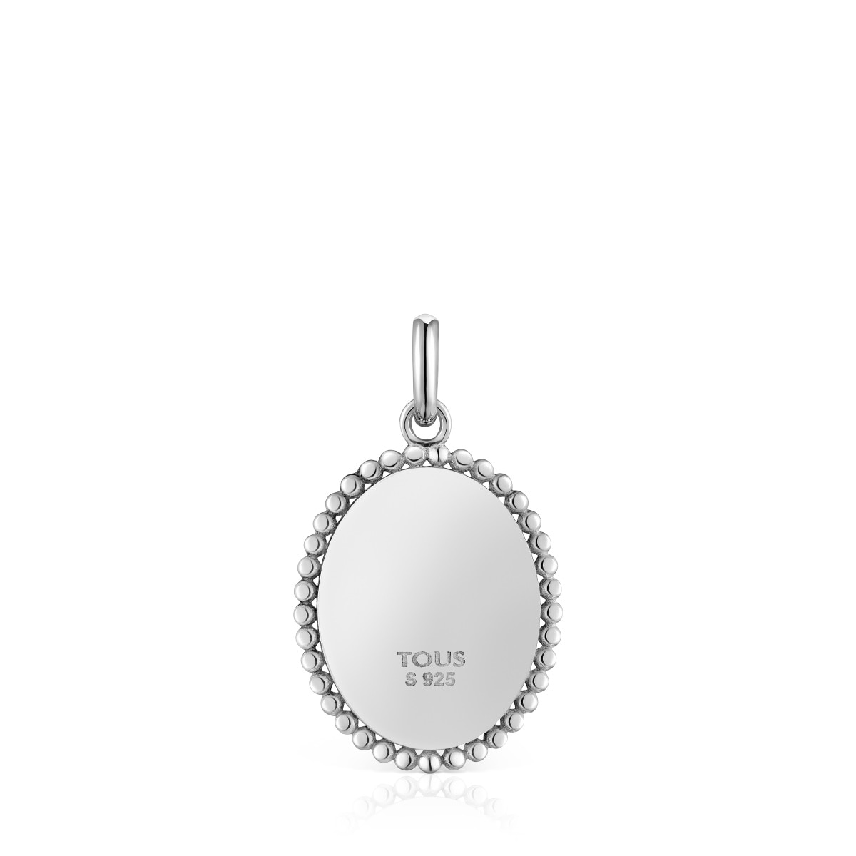 Devoción medallion pendant in silver