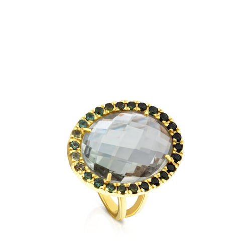 ATELIER Dinah Ring in Gold with Quartz and Tourmalines image number 0