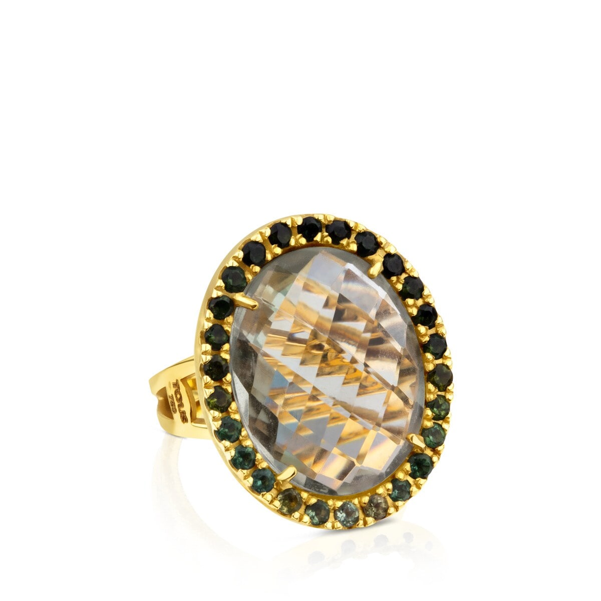 ATELIER Dinah Ring in Gold with Quartz and Tourmalines