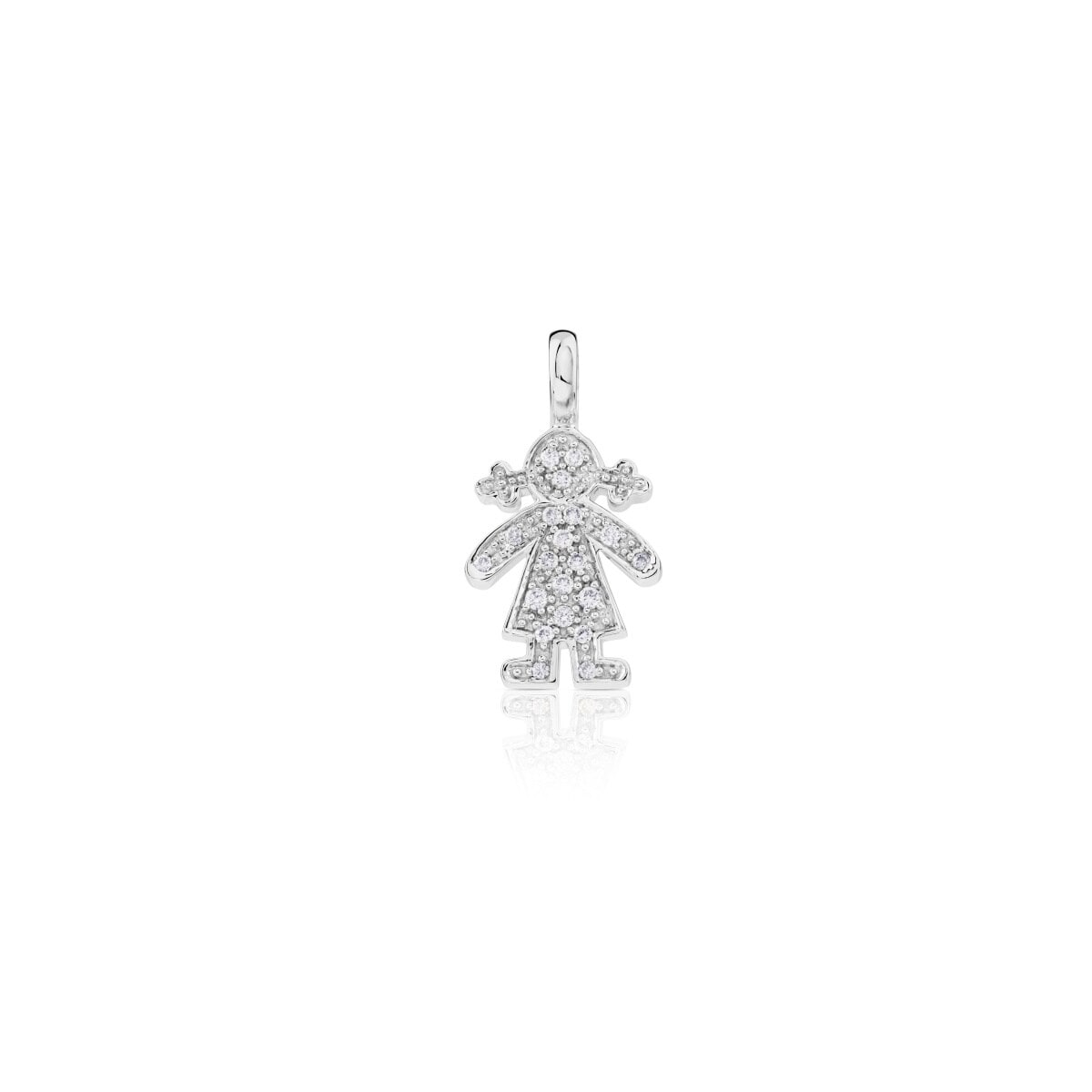 White Gold TOUS Sweet Diamond Pendant with Diamond