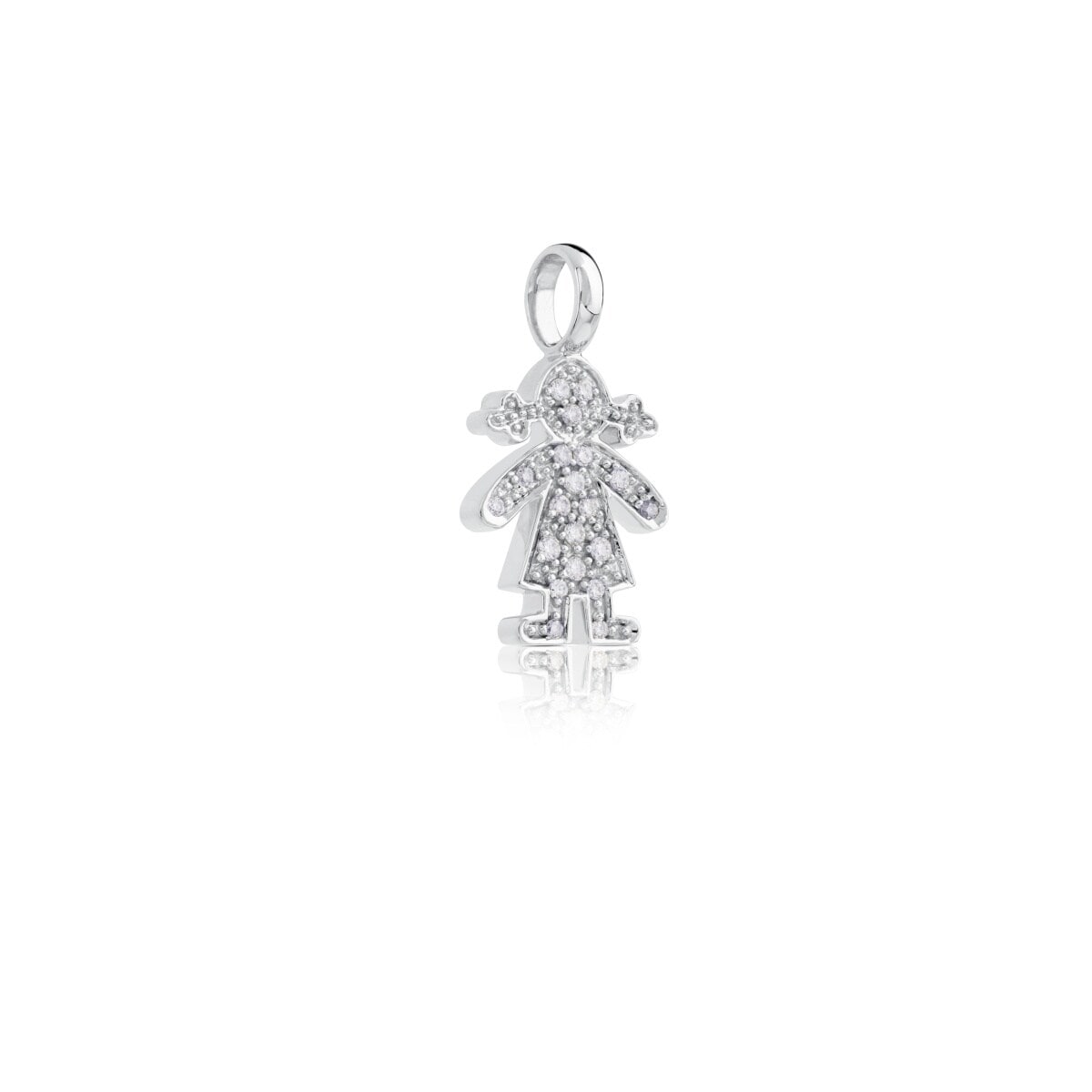 White Gold TOUS Sweet Diamond Pendant with Diamond