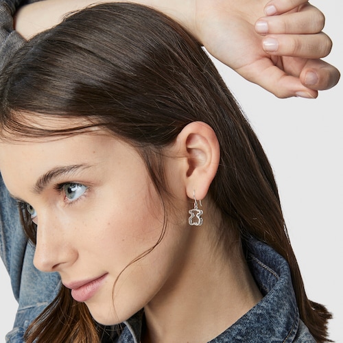 Silver Galaxy Earrings