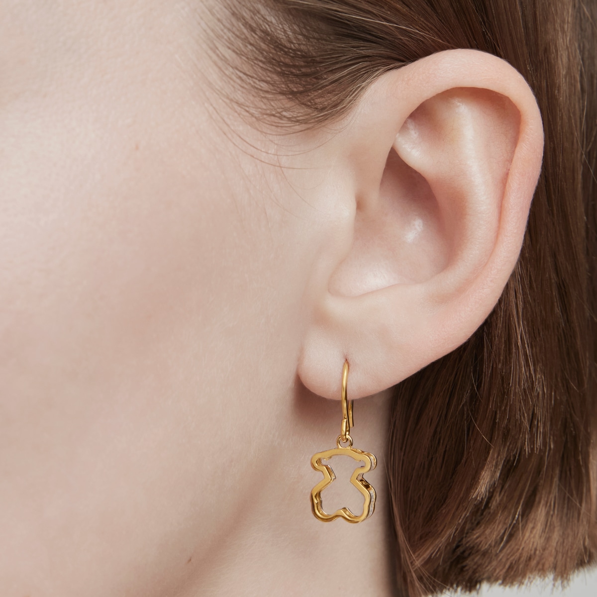 Pendientes con baño de oro 18 kt sobre plata Galaxy Pendientes con baño de oro 18 kt sobre plata Galaxy