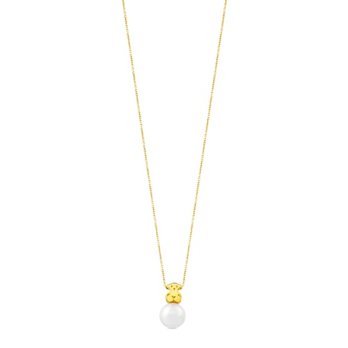 Gold Sweet Dolls Necklace with pearl