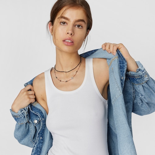 Collar con ba&ntilde;o de oro rosa 18 kt sobre plata Motif