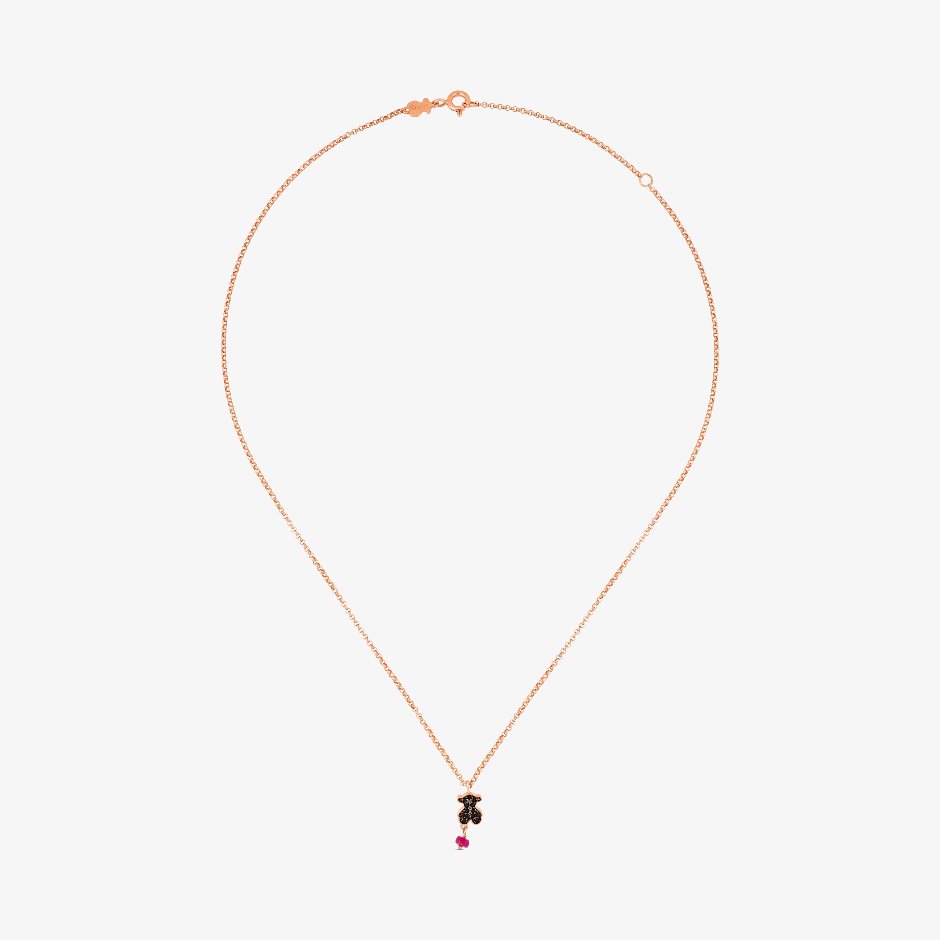 Rose 18K gold vermeil Motif Necklace