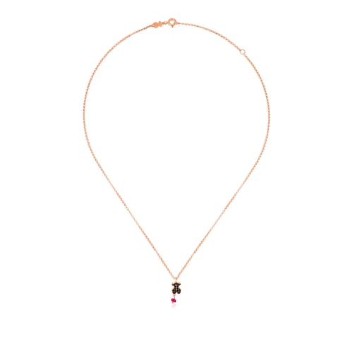 Rose Vermeil Silver Motif Necklace 