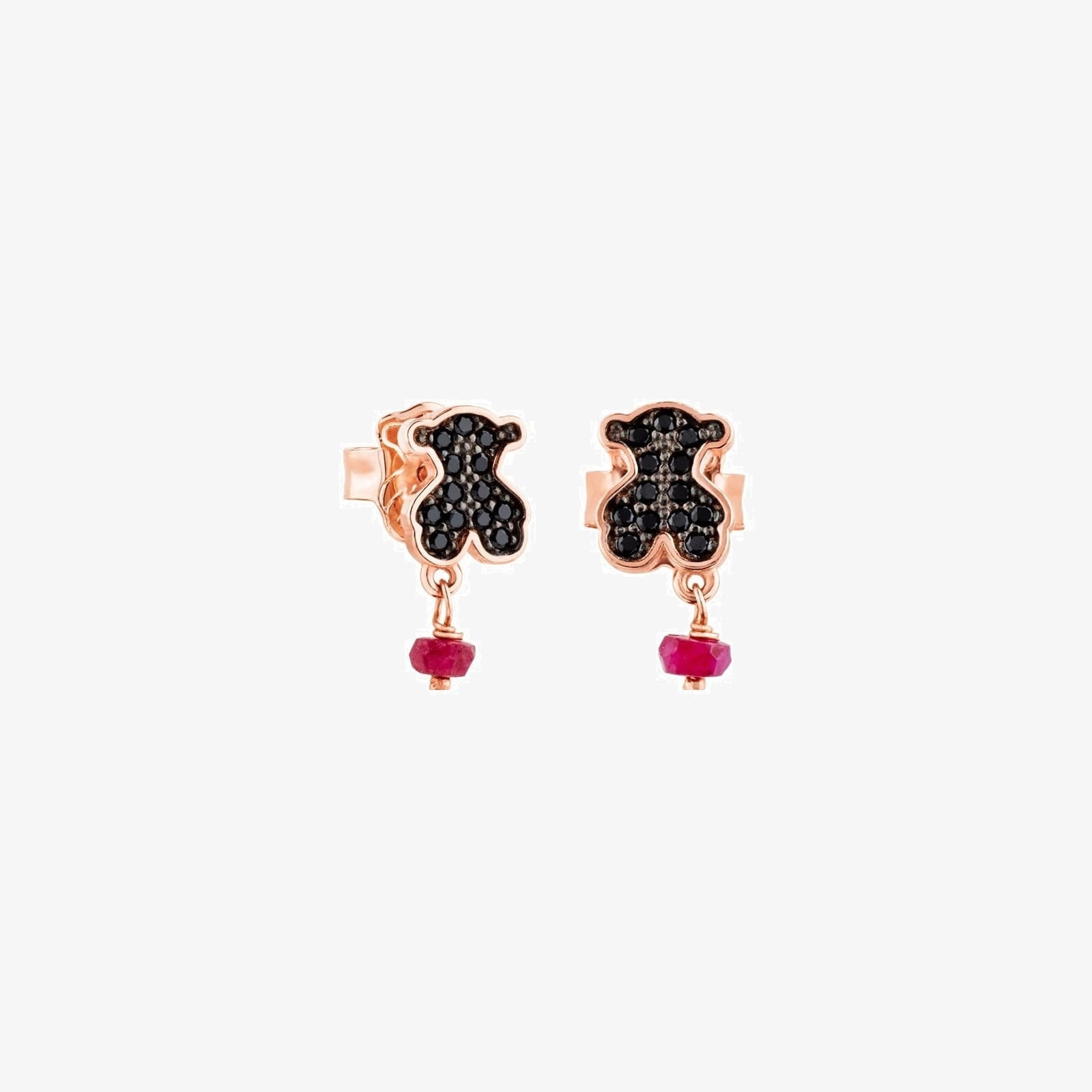 Rose 18K gold vermeil Motif Earrings