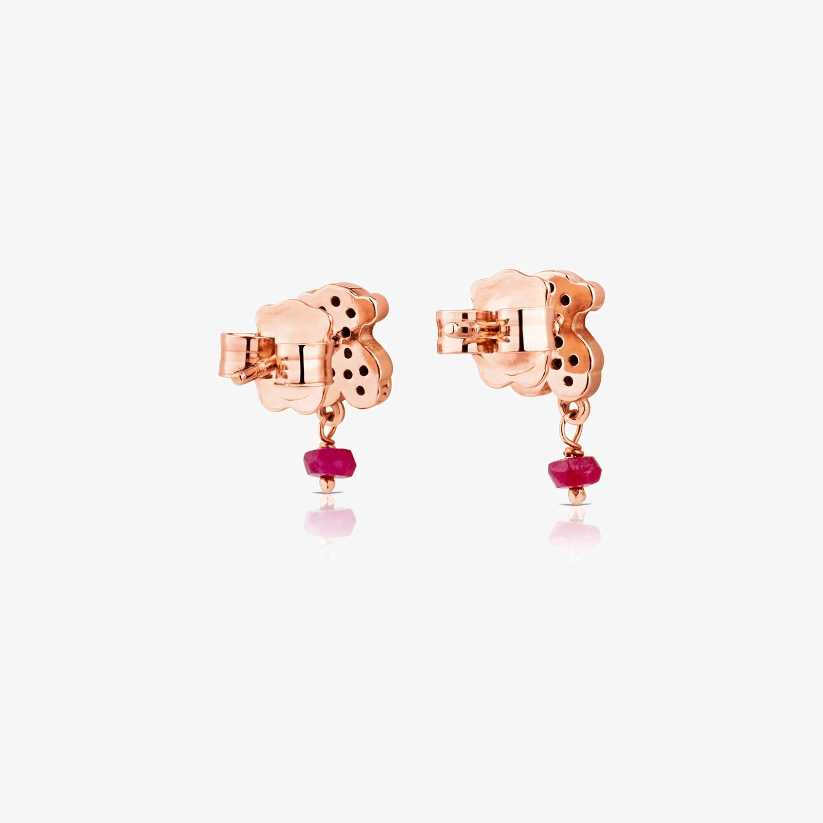 Rose 18K gold vermeil Motif Earrings