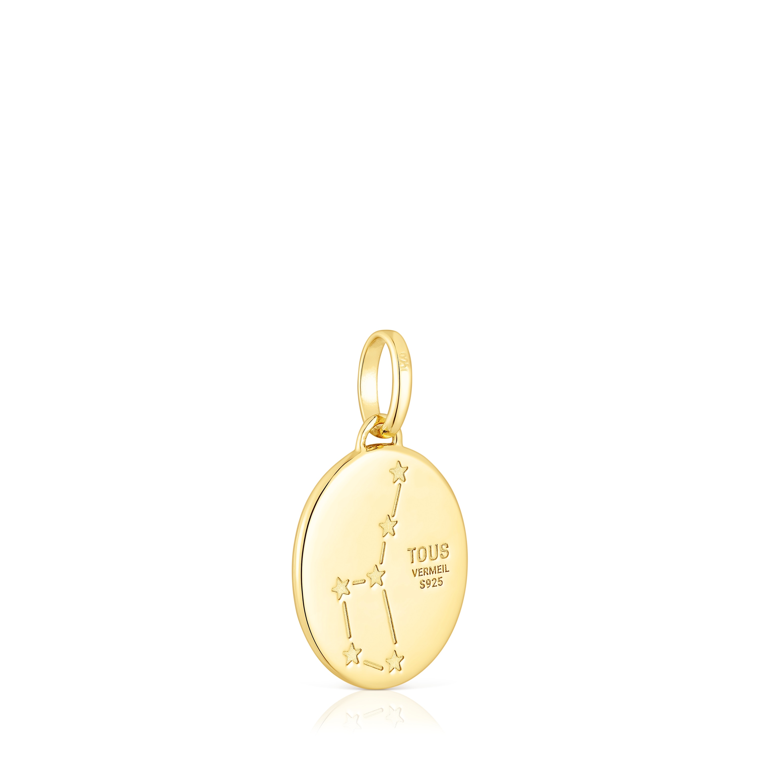 Virgo Pendant in silver vermeil with mother-of-pearl and topazes TOUS Horoscope